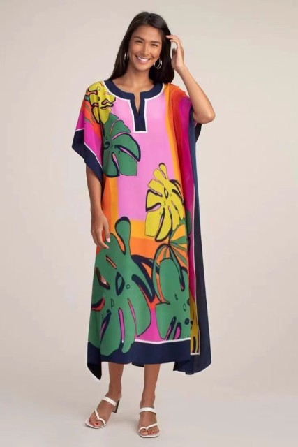 Beach long skirt tourist beach smock Gown holiday dress Bikini smock