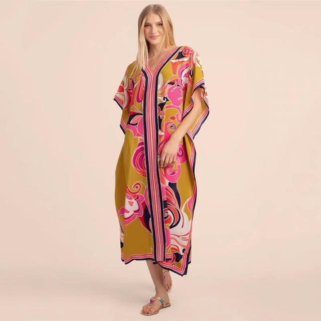 Beach long skirt tourist beach smock Gown holiday dress Bikini smock