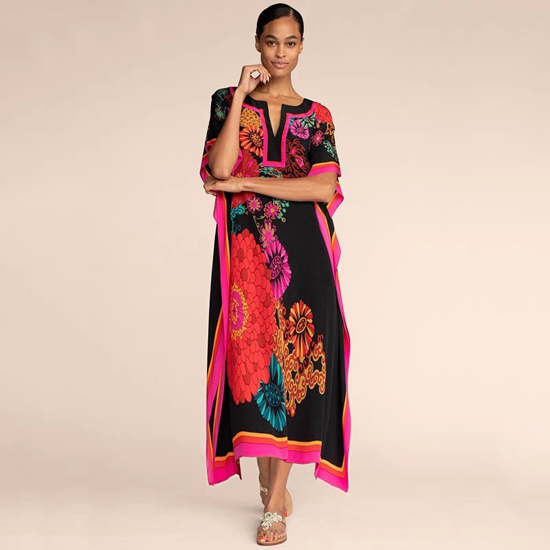 Beach long skirt tourist beach smock Gown holiday dress Bikini smock