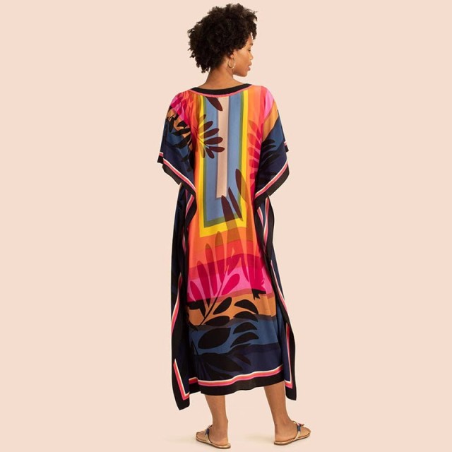 Beach long skirt tourist beach smock Gown holiday dress Bikini smock