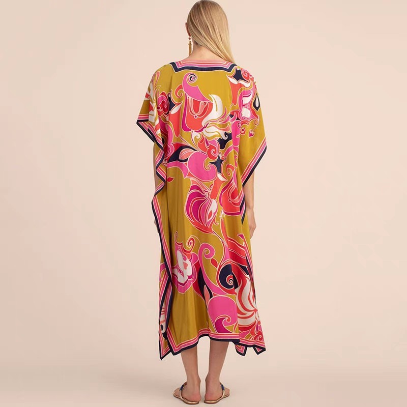 Beach long skirt tourist beach smock Gown holiday dress Bikini smock