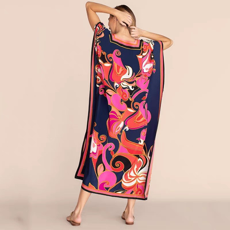 Beach long skirt tourist beach smock Gown holiday dress Bikini smock