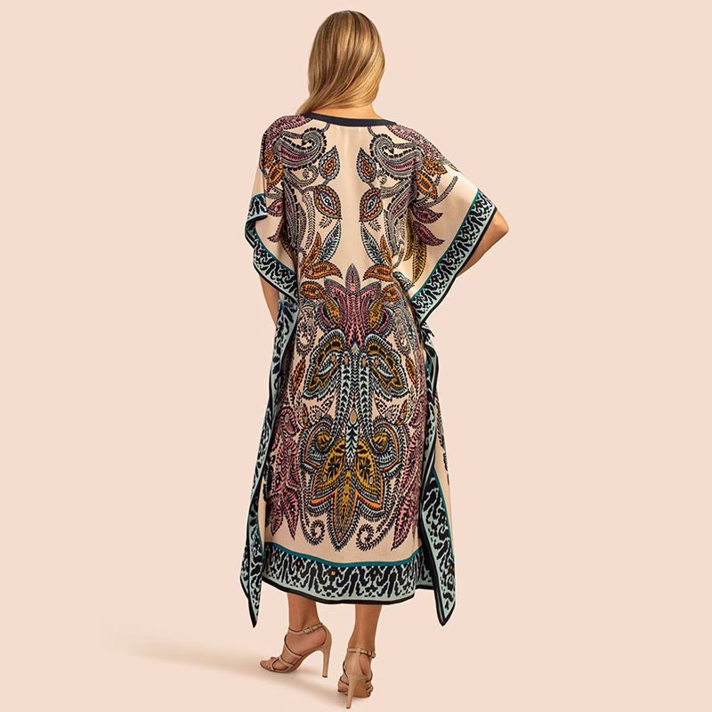 Beach long skirt tourist beach smock Gown holiday dress Bikini smock