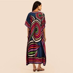 Beach long skirt tourist beach smock Gown holiday dress Bikini smock