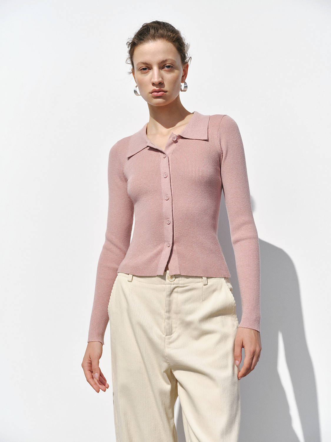 JUBAODI Women's tight knit cardigan