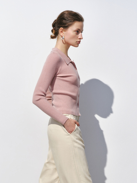 JUBAODI Women's tight knit cardigan