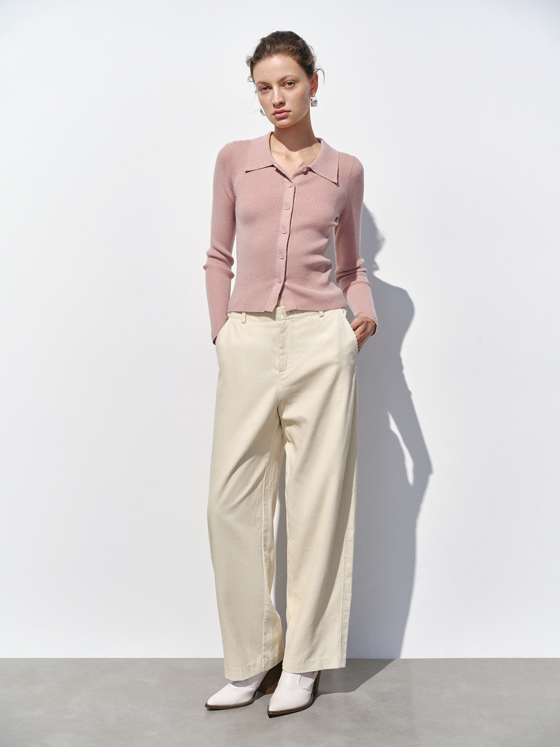 JUBAODI Women's tight knit cardigan