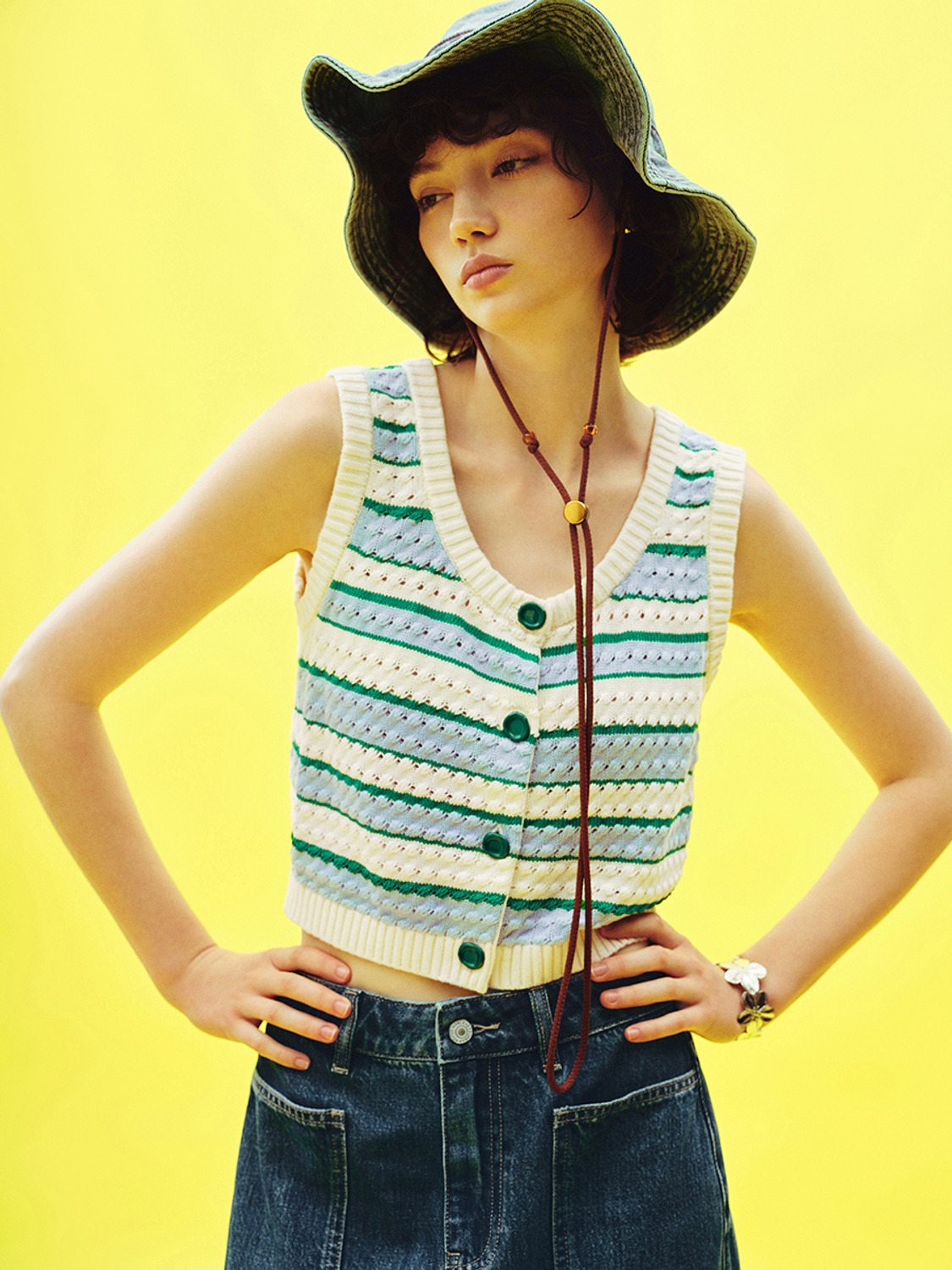 ODM JUBAODI Striped cardigan for women