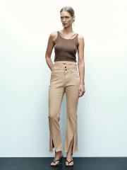 Factory JUBAODI Women's U-neck knit vest