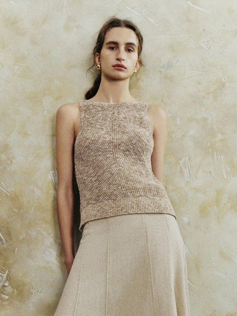 ODM JUBAODI Women's sleeveless knitwear