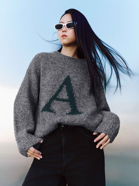 JUBAODI Women's letter knitwear