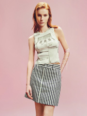 Factory JUBAODI Women's patterned knit vest