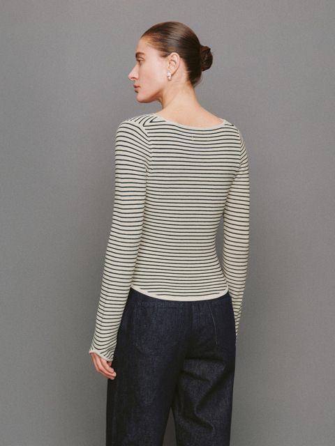 JUBAODI Striped knitwear for women