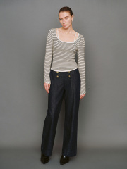 JUBAODI Striped knitwear for women
