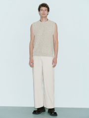 Men's fabric knit vest