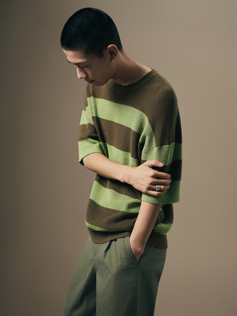Men's striped knitwear