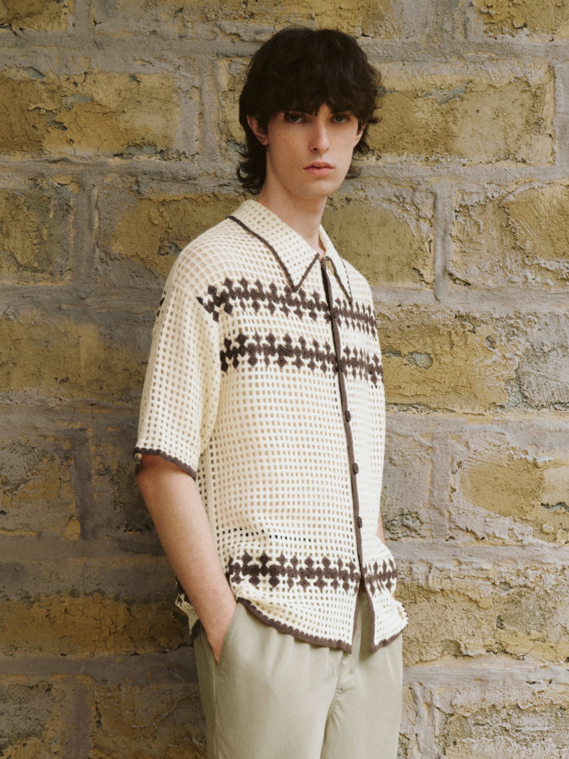 Men's short-sleeved knitwear