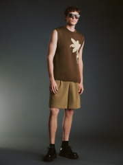 Men's jacquard knit vest