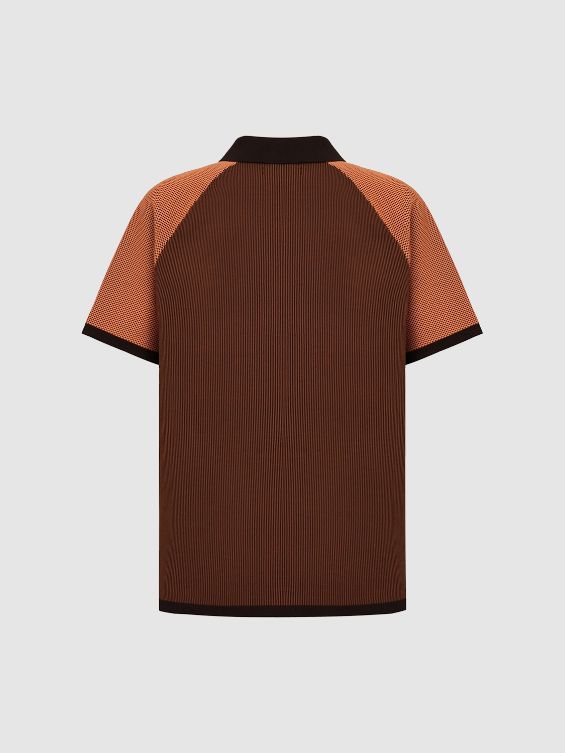 Men's short sleeve sweater in contrasting colors