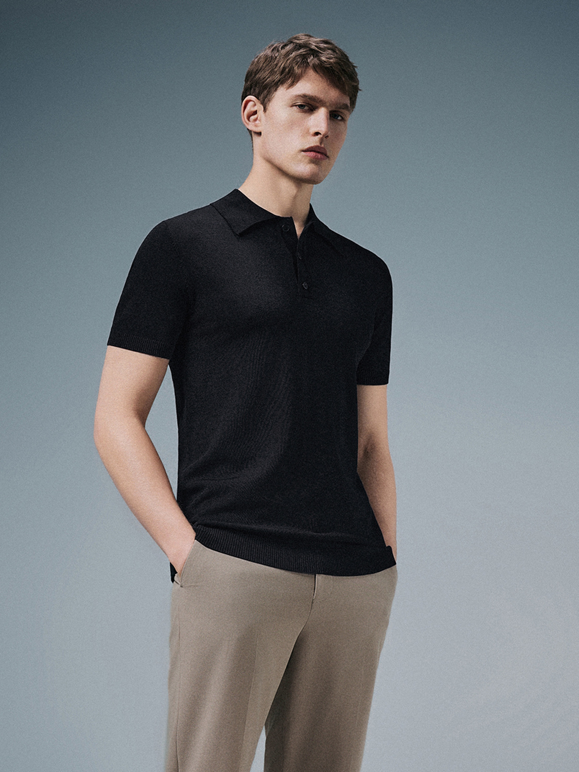 Men's short-sleeved knitwear