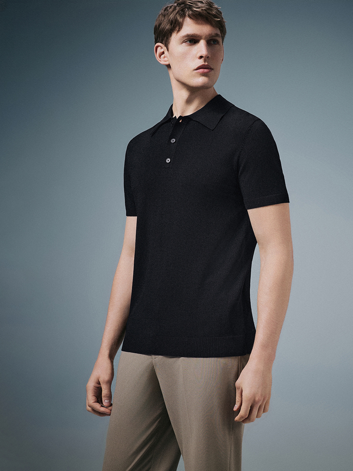 Men's short-sleeved knitwear