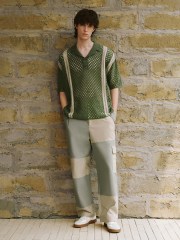 Men's hollow short sleeve sweater