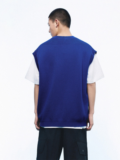 Men's knitted waistcoat
