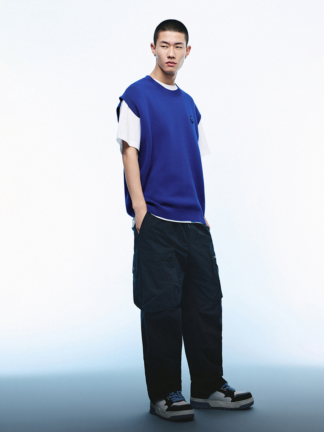 Men's knitted waistcoat