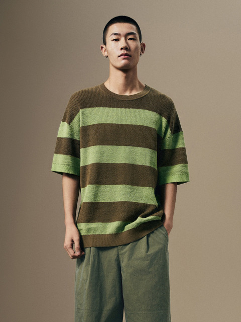Men's striped knitwear