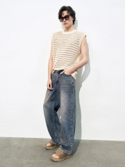 Men's hollow knit vest