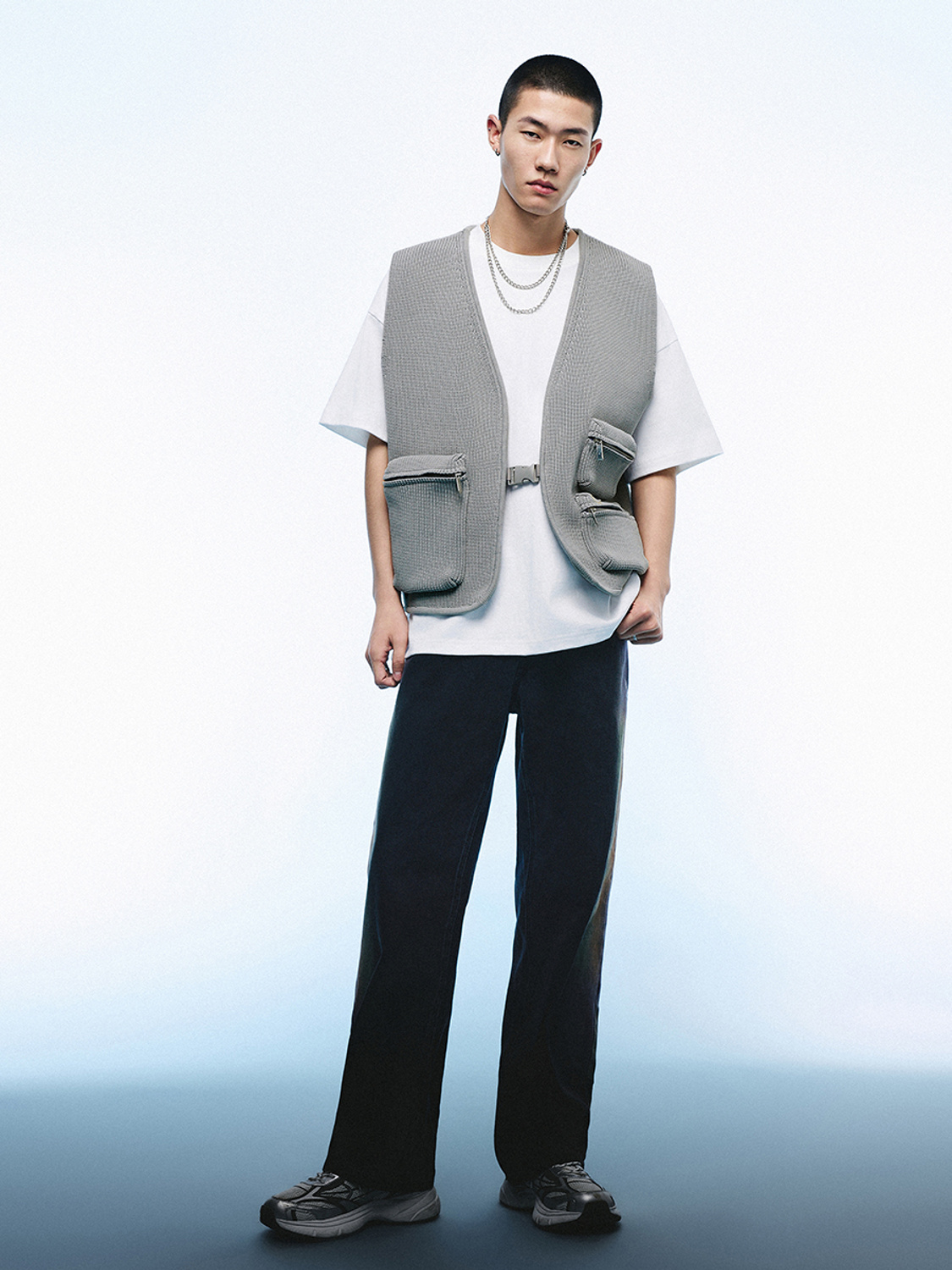 Men's knitted waistcoat