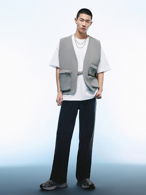 Men's knitted waistcoat