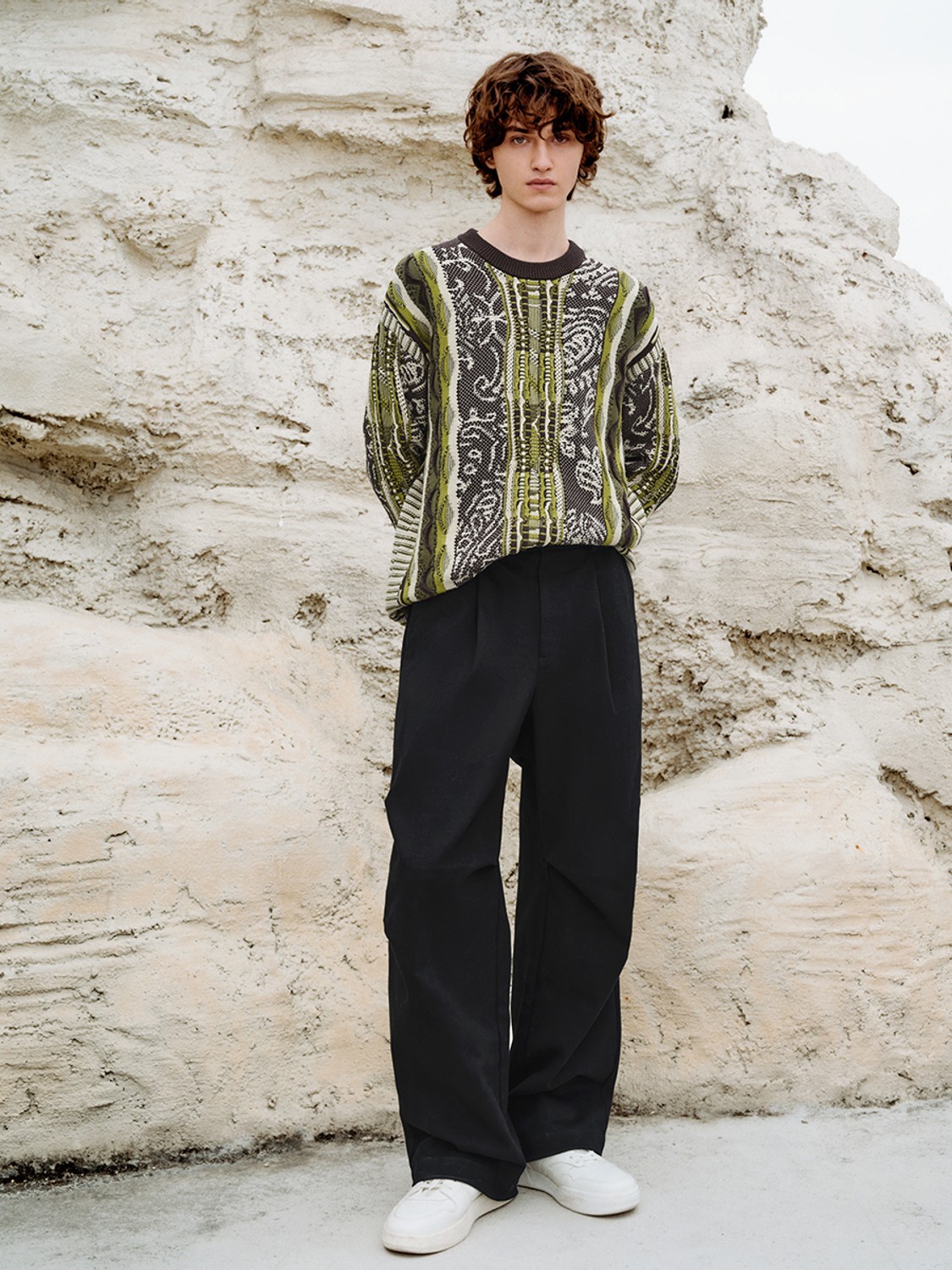 Men's contrasting knitwear