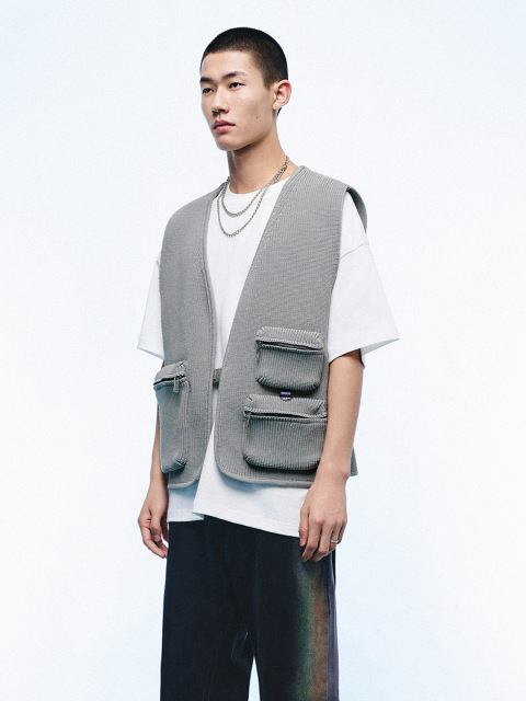 Men's knitted waistcoat