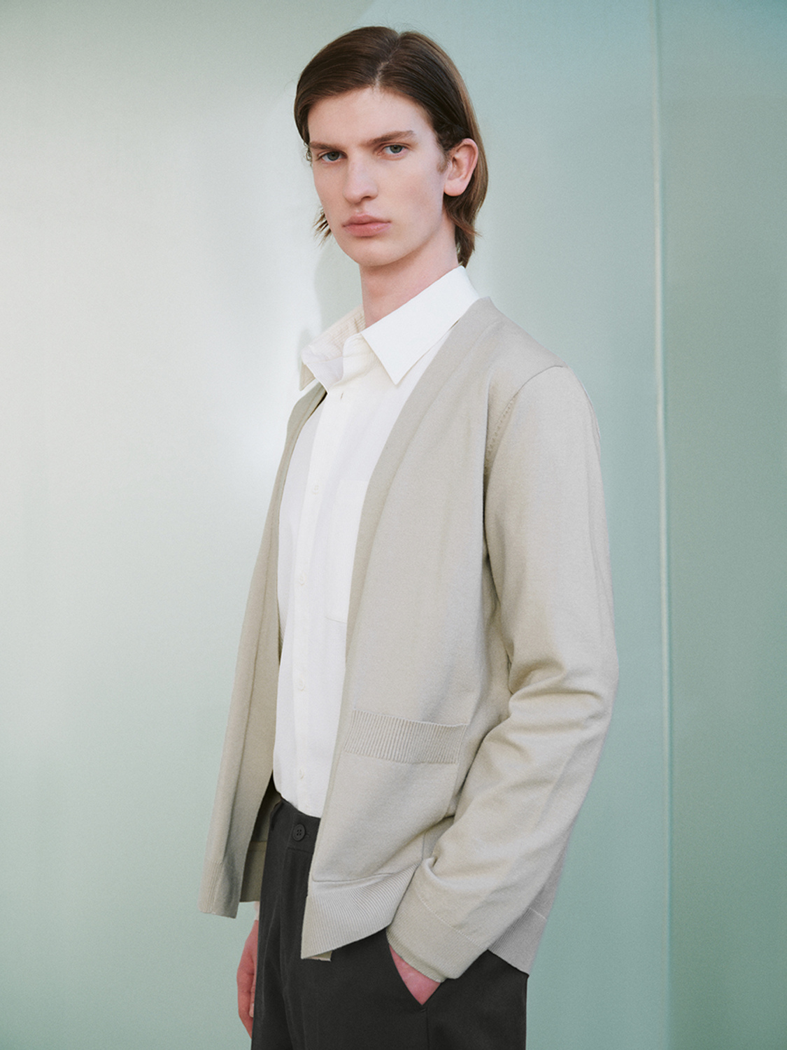 Men's knitted coat
