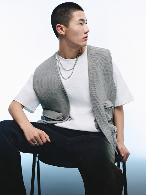 Men's knitted waistcoat