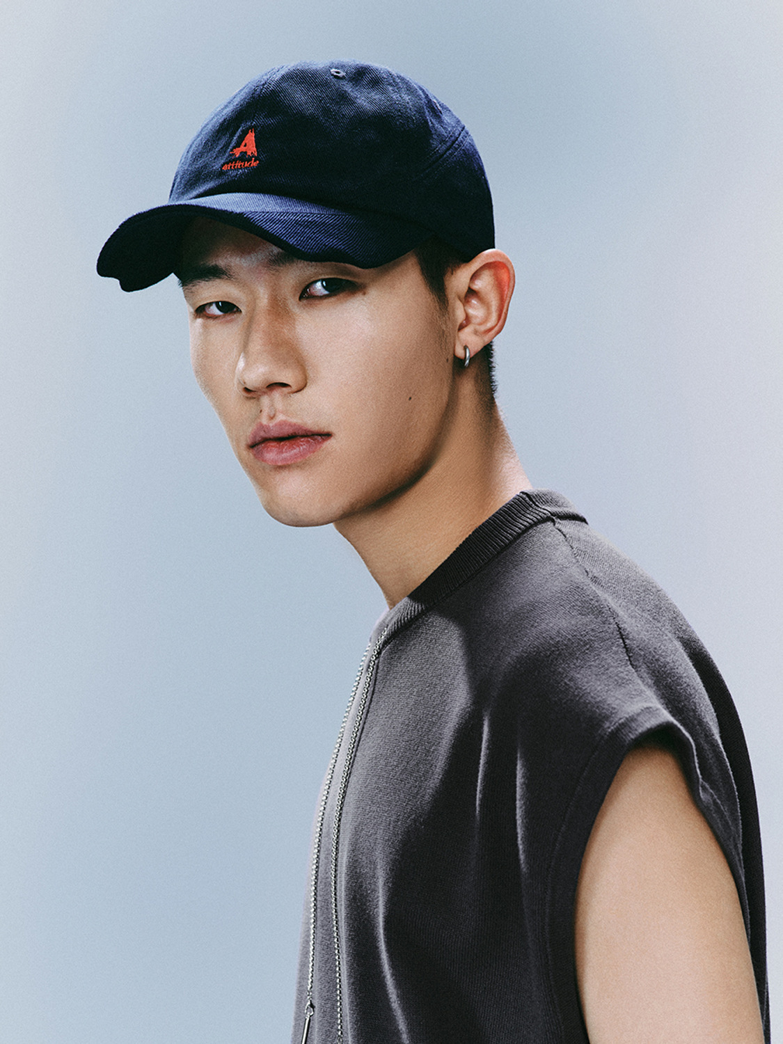 Men's sleeveless knit T-shirt