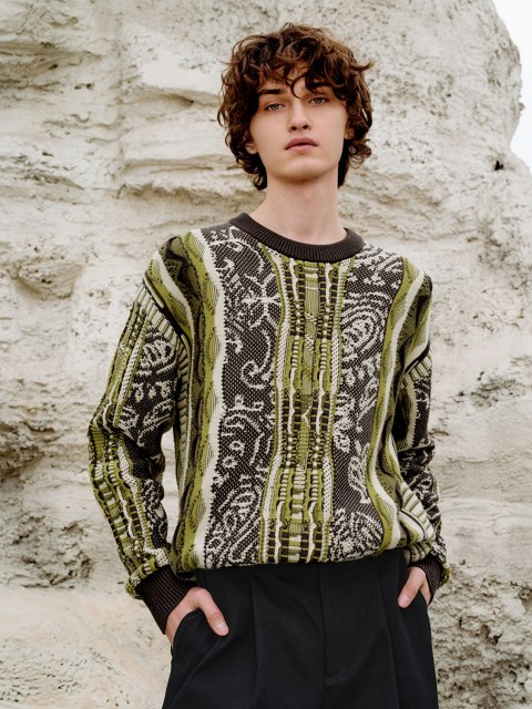 Men's contrasting knitwear
