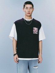 Men's comic knitted waistcoat