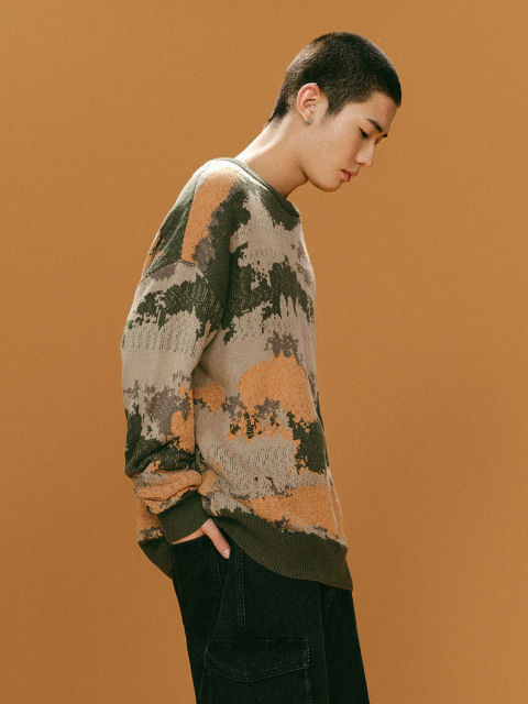 Men's crew neck sweater