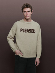 Men's letter knitwear