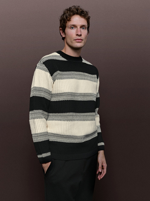 Men's striped knitwear