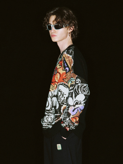 Men's jacquard knitwear
