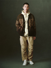 Men's jacquard knit cardigan