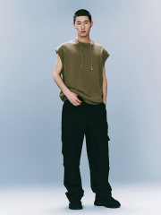 Men's sleeveless knit T-shirt