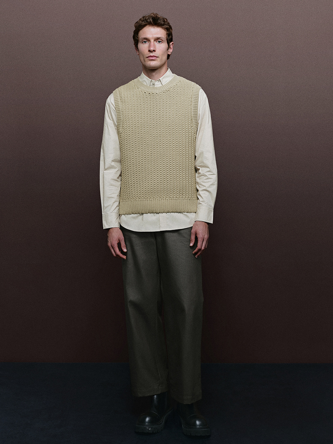 Men's knitted vest