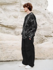 Men's jacquard knit cardigan