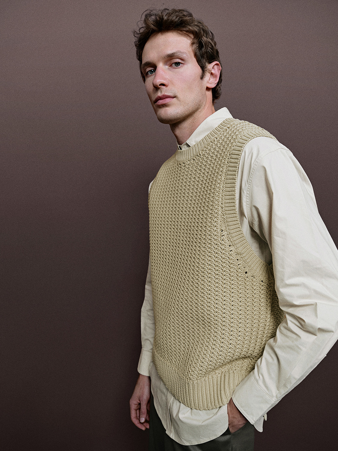 Men's knitted vest