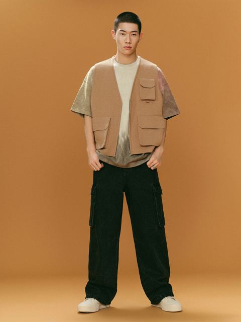 Men's knitted waistcoat