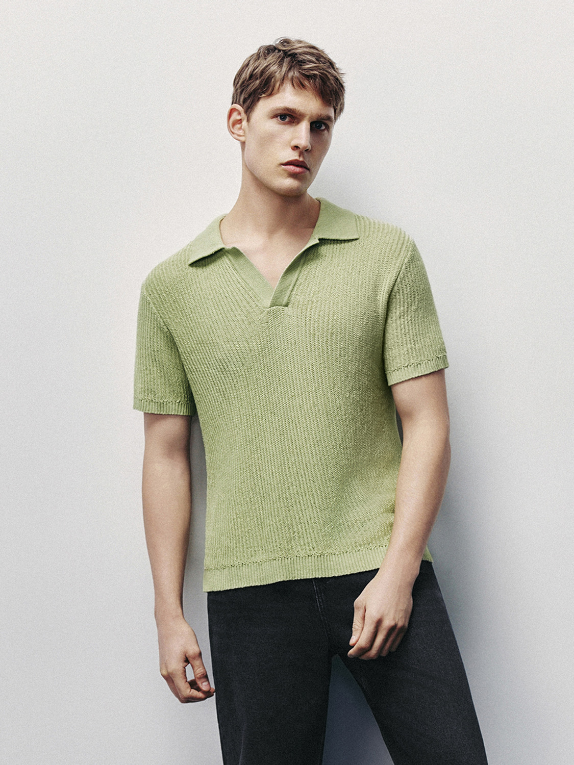 Men's short-sleeved knitwear